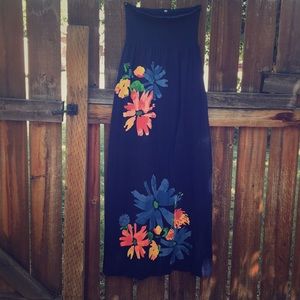 Strapless summer dress